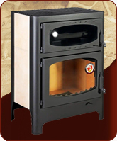 Печь камин Бавария с духовым шкафом и плитой