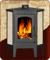 Печь камин Бавария угловая с плитой