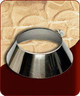 Юбка для дымохода из нержавеющей стали