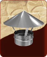 Зонт для дымохода из нержавеющей стали