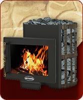 Печь для бани СКИФ КОВКА 16 ПАНОРАМА ВЕЗУВИЙ